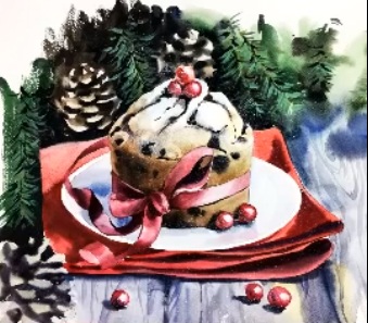 Вебинар. Food-скетчинг акварелью. Сладкий рождеств_0.jpg